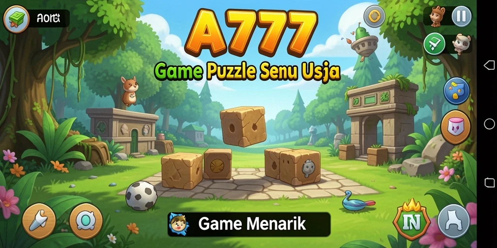 Tampilan gameplay A7777 yang menarik dan penuh warna.
