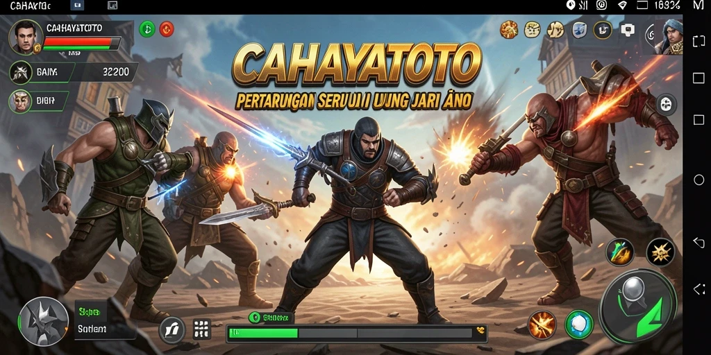 Screenshot CAHAYATOTO menampilkan aksi pertarungan yang seru dan grafis yang mengesankan.