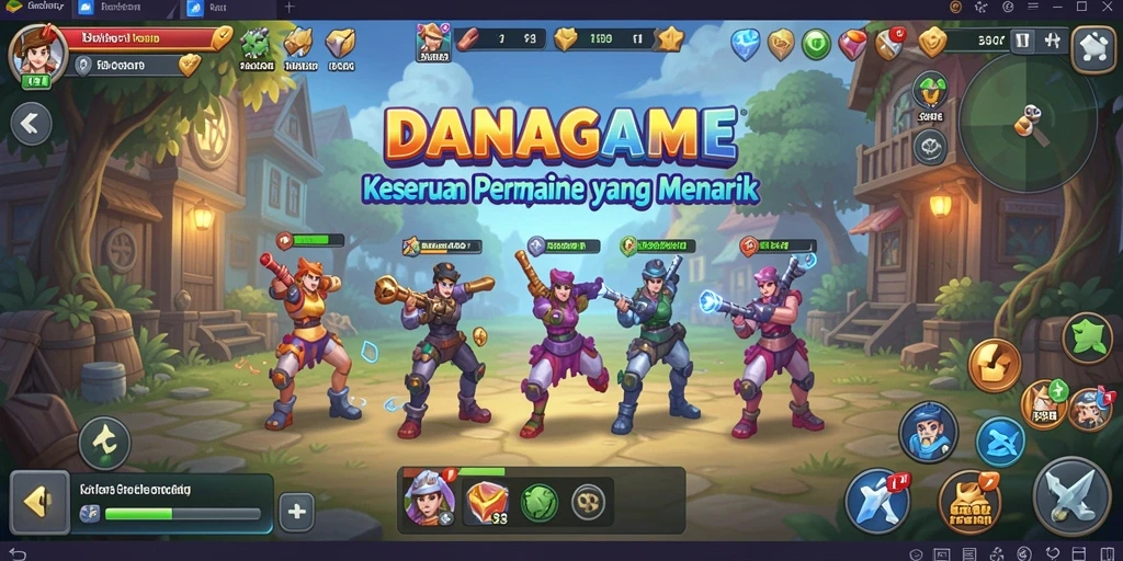 Tampilan gameplay yang menawan dan mengasyikkan dari DANAGAME.