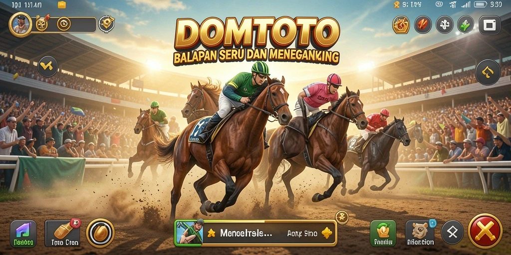 Tampilan gameplay Racing yang memukau di DOMTOTO.
