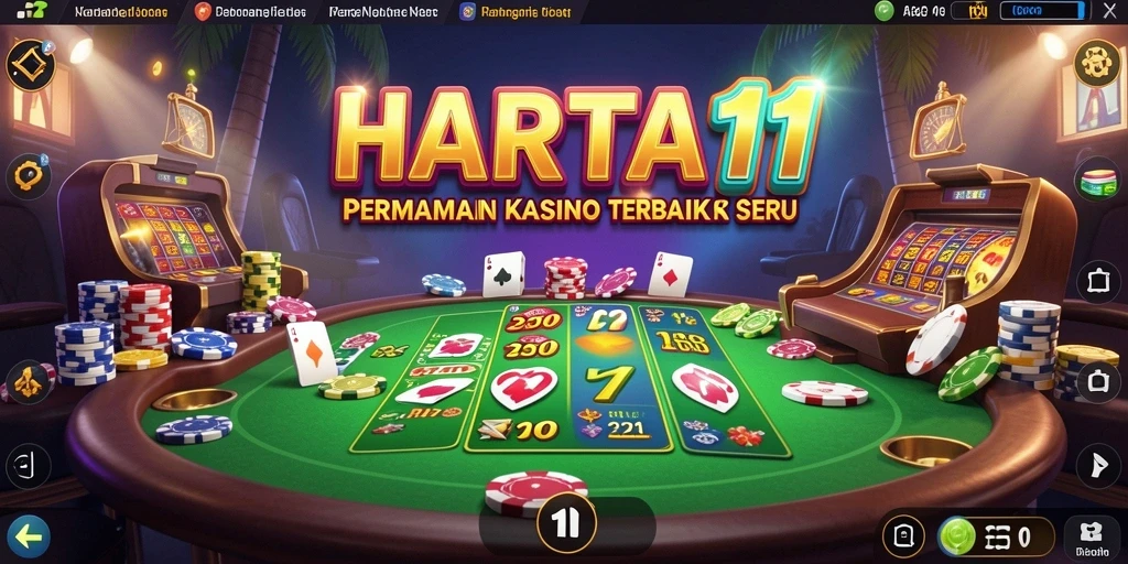 Screenshot utama HARTA11 menampilkan gameplay Kasino yang seru dan mengasyikkan.