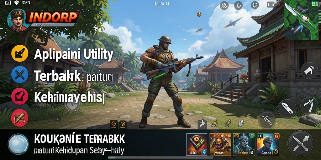 Tampilan utama INDORP yang menonjolkan fitur Utility.