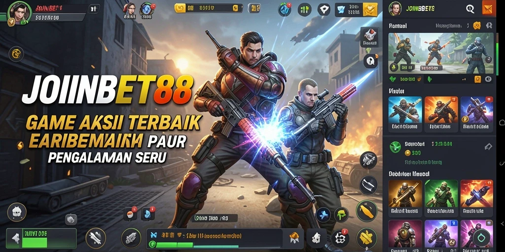 Tampilan gameplay JOINBET88 yang mendebarkan dan penuh aksi.