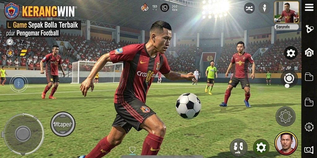 Tampilan gameplay yang mendebarkan di KERANGWIN.