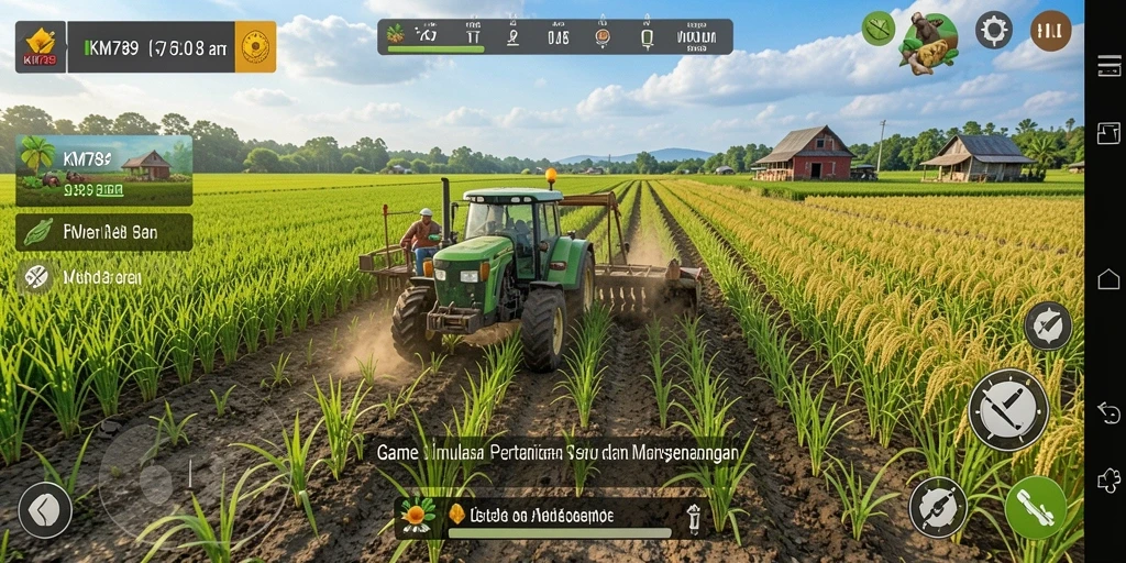 Menampilkan gameplay seru dengan elemen pertanian yang menawan.