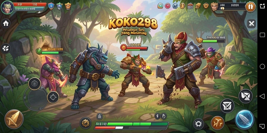 Screenshot utama KOKO288 menampilkan momen seru dalam gameplay Adventure.