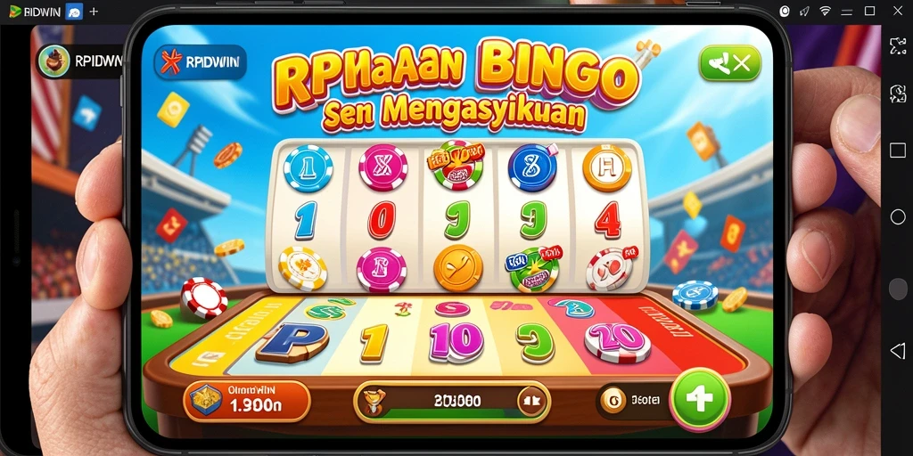 Screenshot RPIDWIN menampilkan gameplay Bingo yang seru dan interaktif.