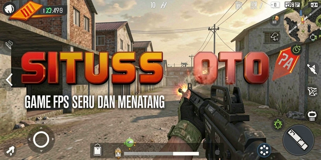Screenshot menampilkan aksi seru dalam gameplay FPS SITUSTOTO.