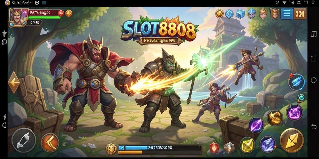 Screenshot menampilkan gameplay RPG yang mendebarkan dan penuh tantangan.