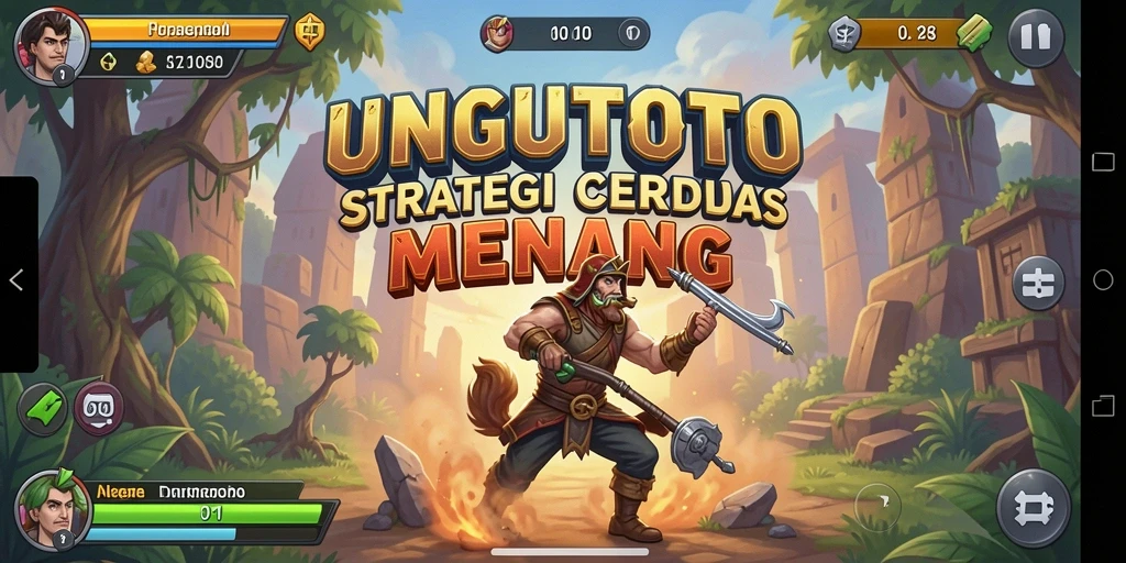 Tampilan gameplay menarik dari UNGUTOTO yang strategis.