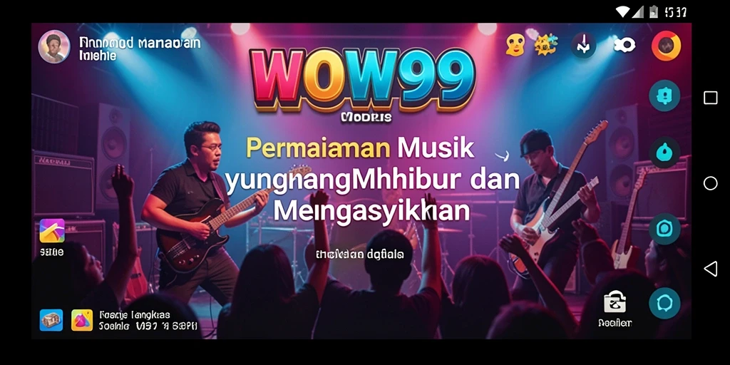 Screenshot utama WOW99 menampilkan gameplay interaktif yang seru dan menyenangkan.
